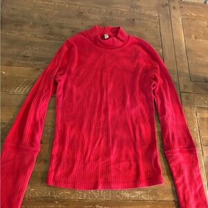 Free people Red turtleneck